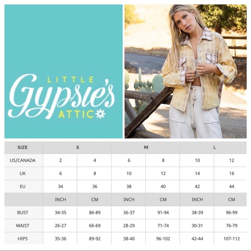 POL Western Washout Grunge Plaid Top - Picture 10 of 12